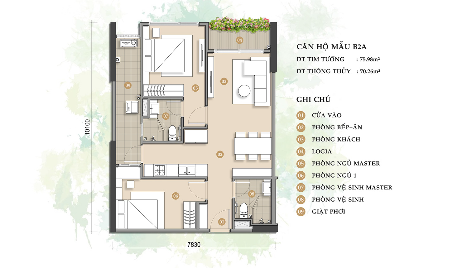  CĂN HỘ MẪU B2A