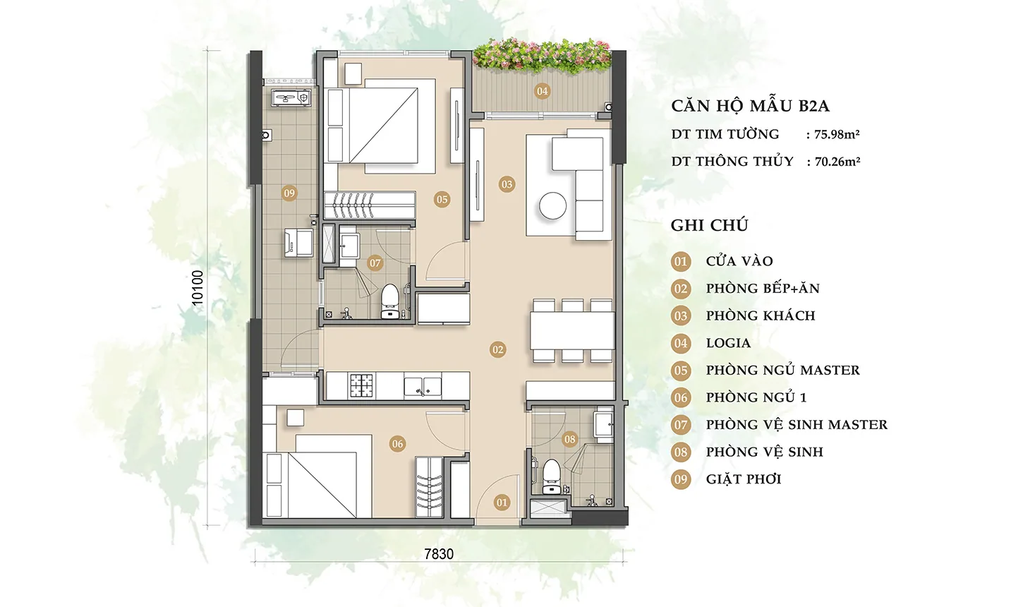  CĂN HỘ MẪU B2A