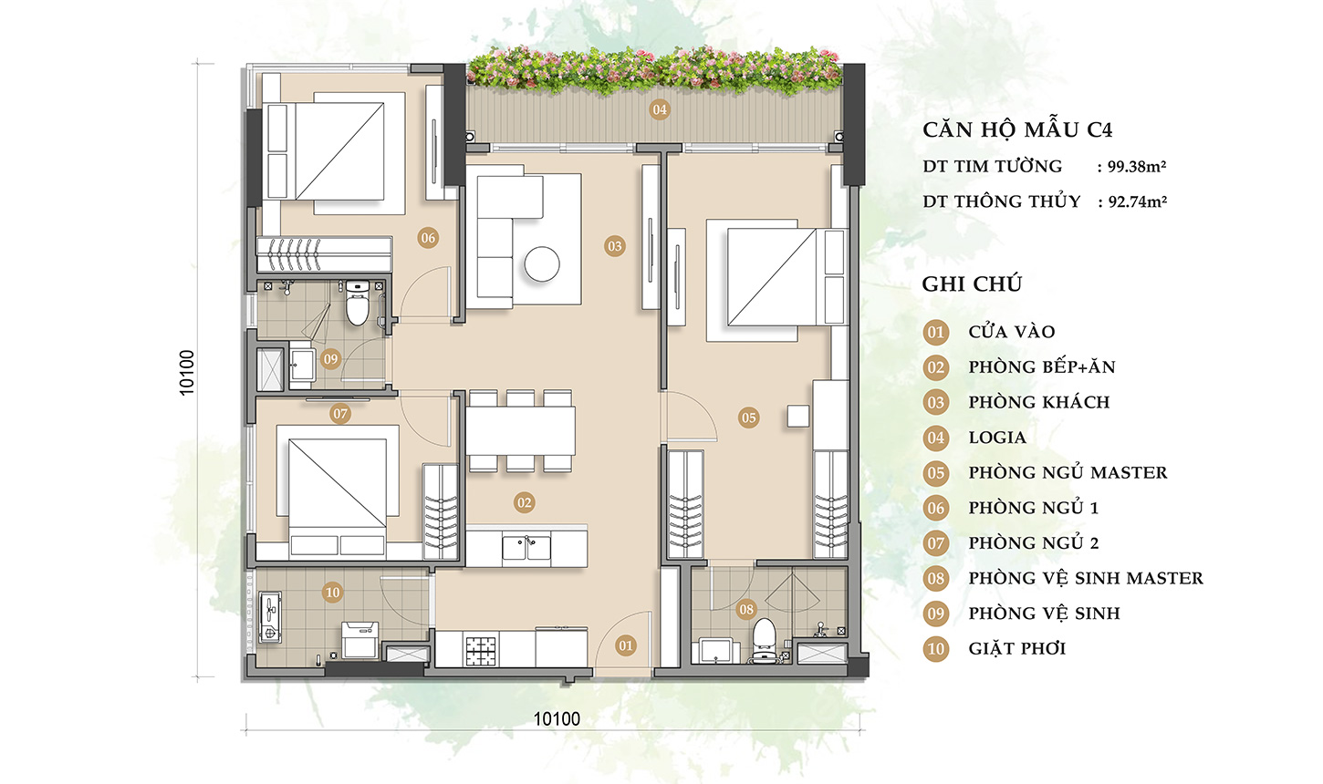 CĂN HỘ MẪU C4