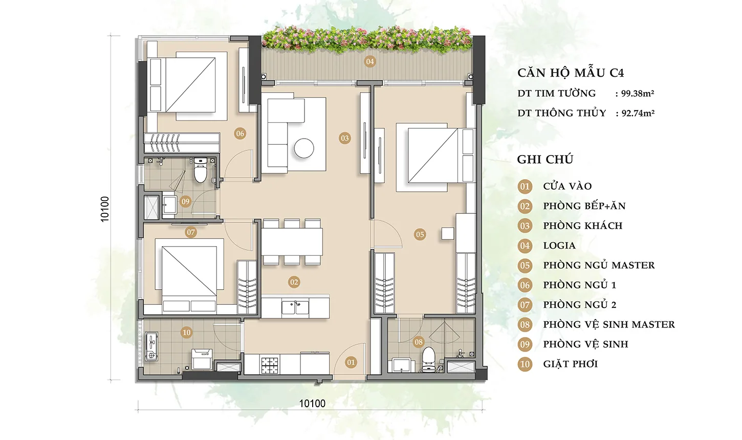 CĂN HỘ MẪU C4
